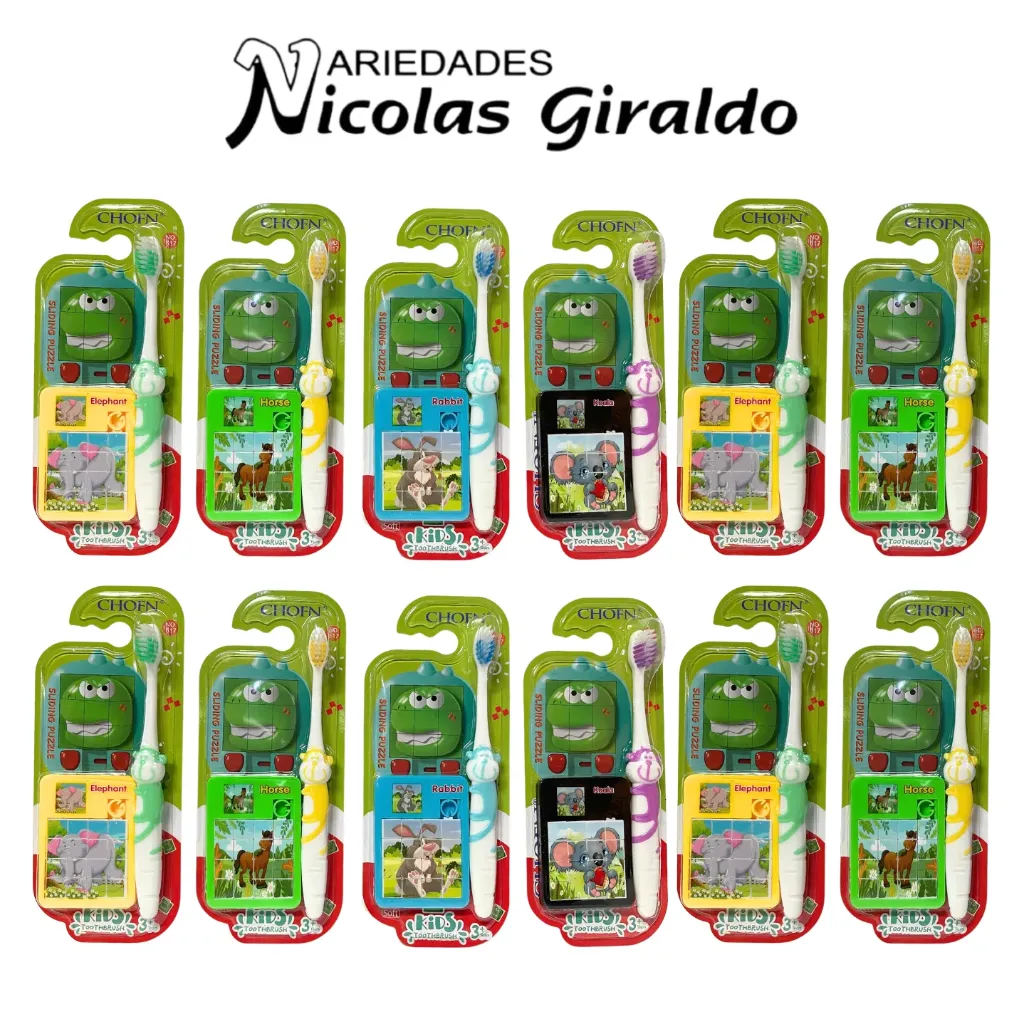 [GH-6026] Cepillo dental infantil con juguete sorpresa caja x12 (No:617)