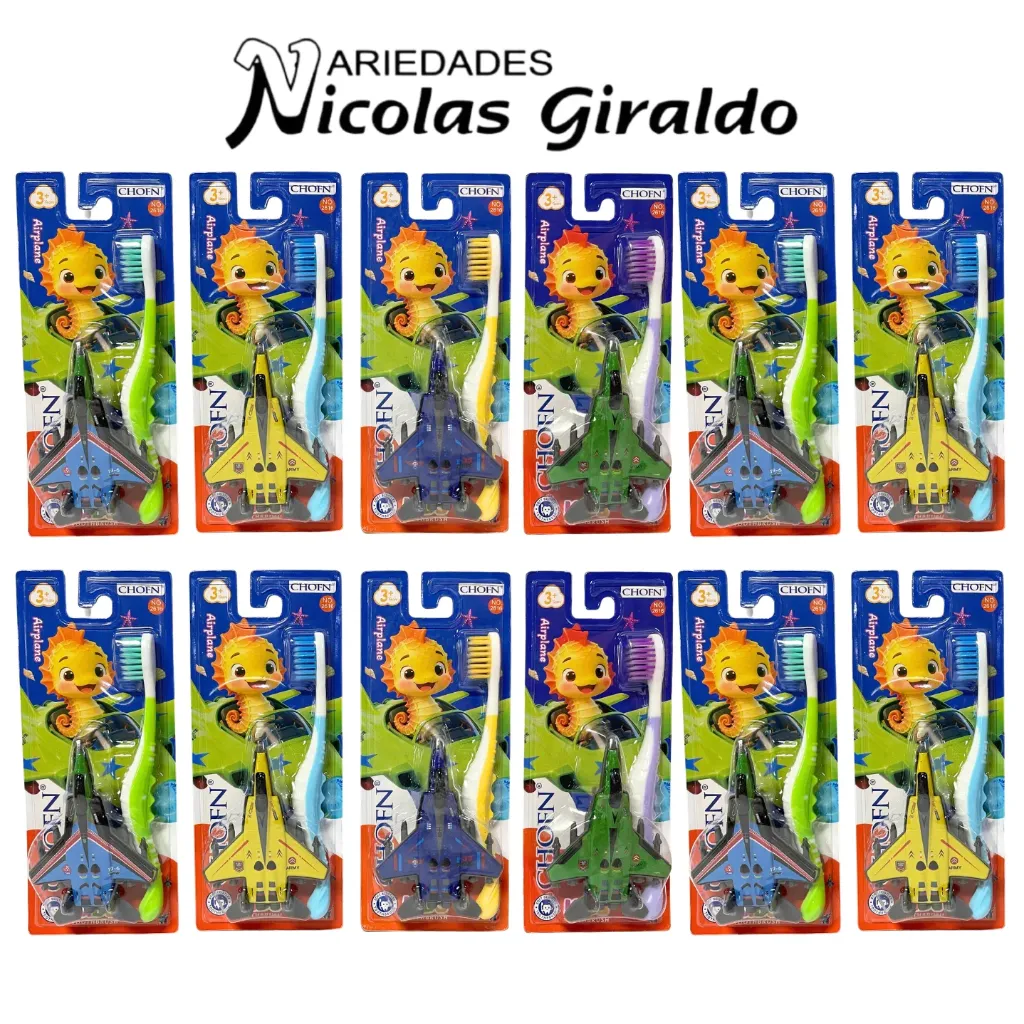 [GH-6003] Cepillo dental infantil con juguete sorpresa caja x12 (No:2616)