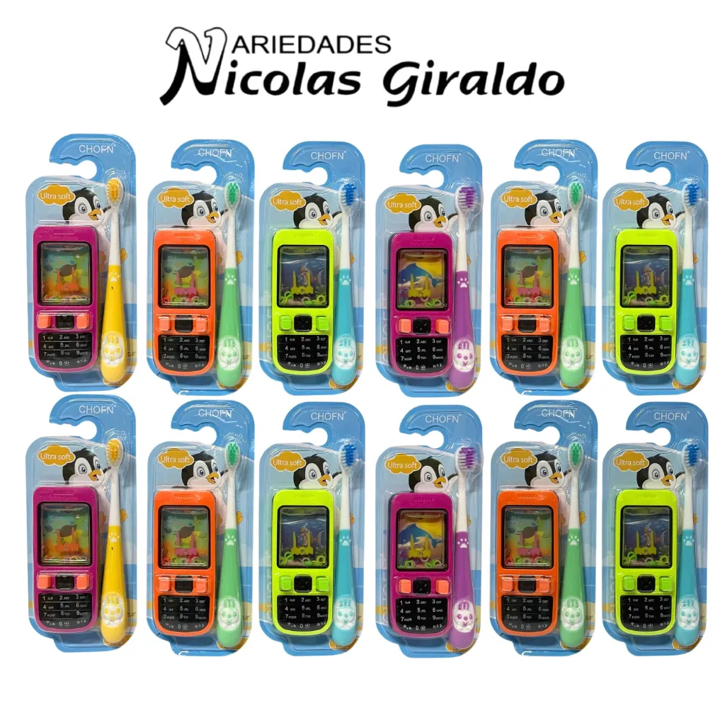 [GOHOME-163] Cepillo dental infantil con juguete sorpresa caja x12 (No:651)