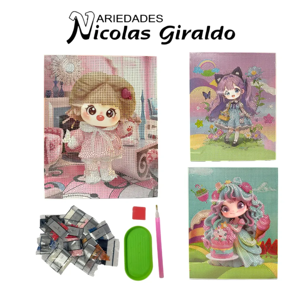[CYD-Y-9] Cuadro madera Didactico infantil de puntear gde