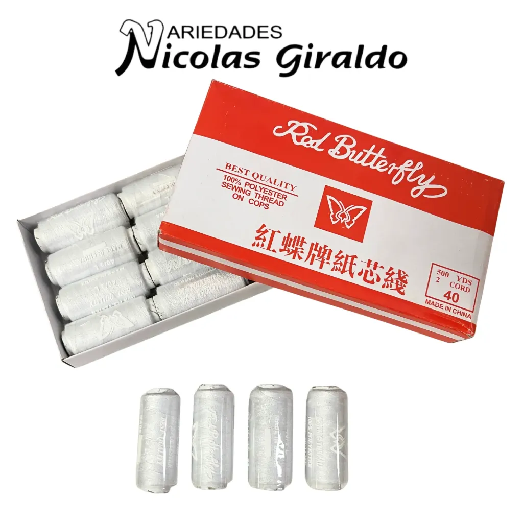 [42920S] Hilo chino blanco caja x12