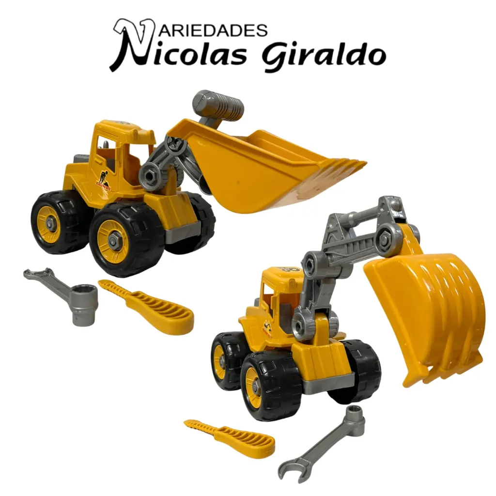 Carro constructor retro didactica grande