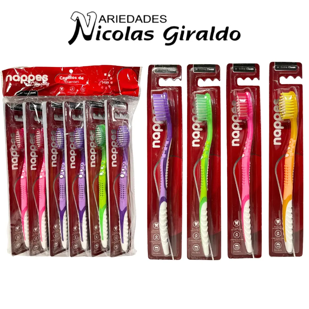 Cepillo dental adulto nappes x12