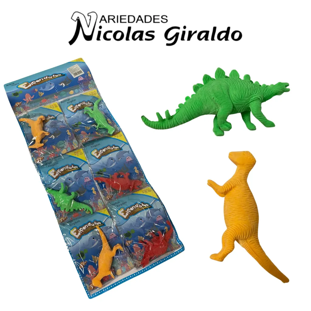[SE12451] Animal crece en el agua dinosaurios grande x6