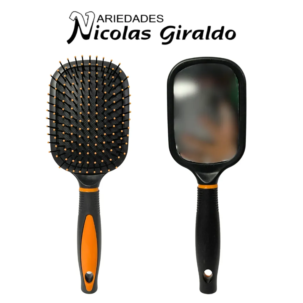 Cepillo salon con espejo