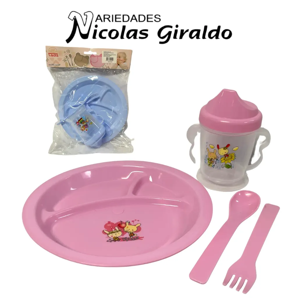 Set vajilla bebe x4 piezas