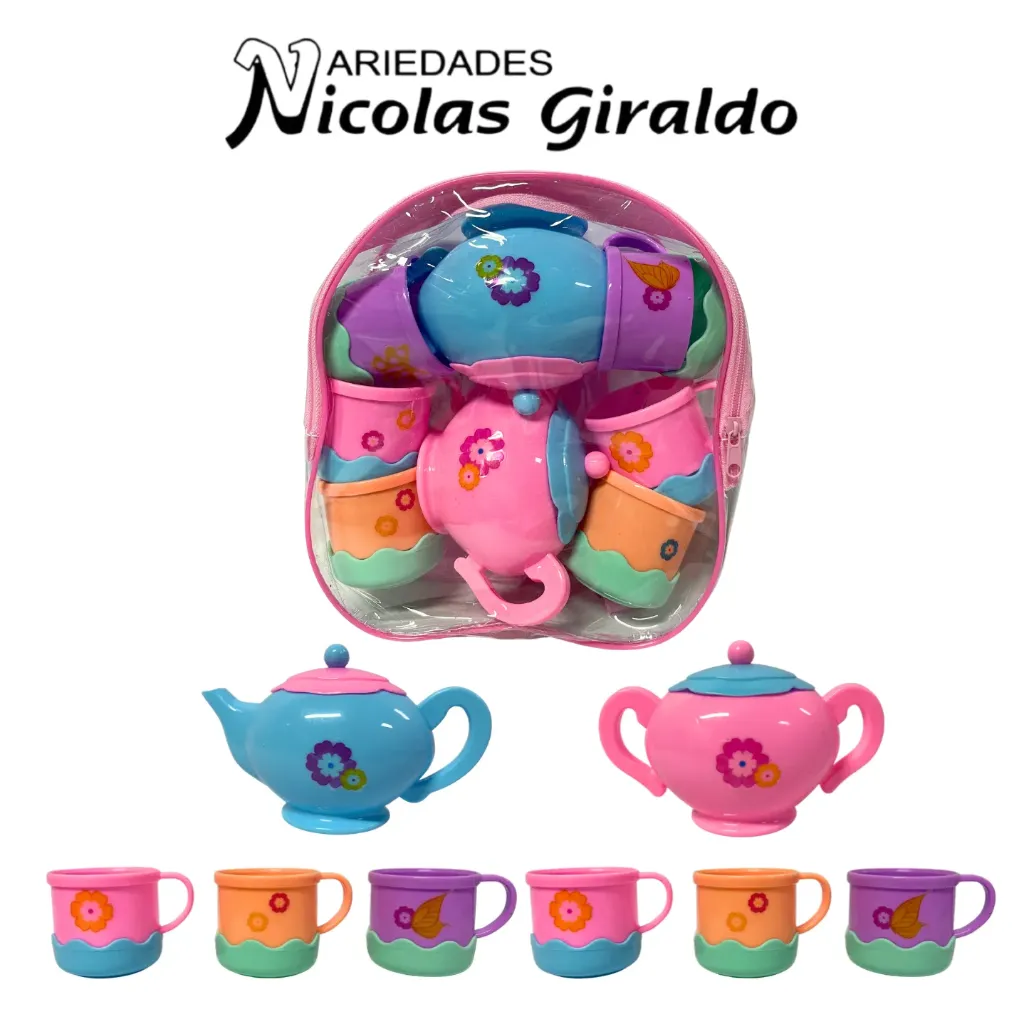 [MG41132] Vajilla infantil juego te fino pequeño en morral