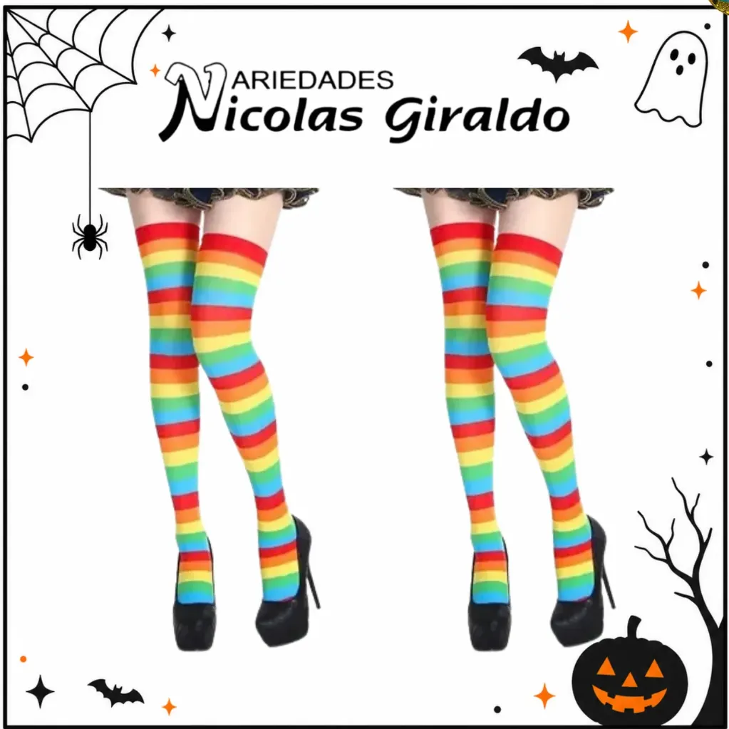 Media rayas adulto halloween