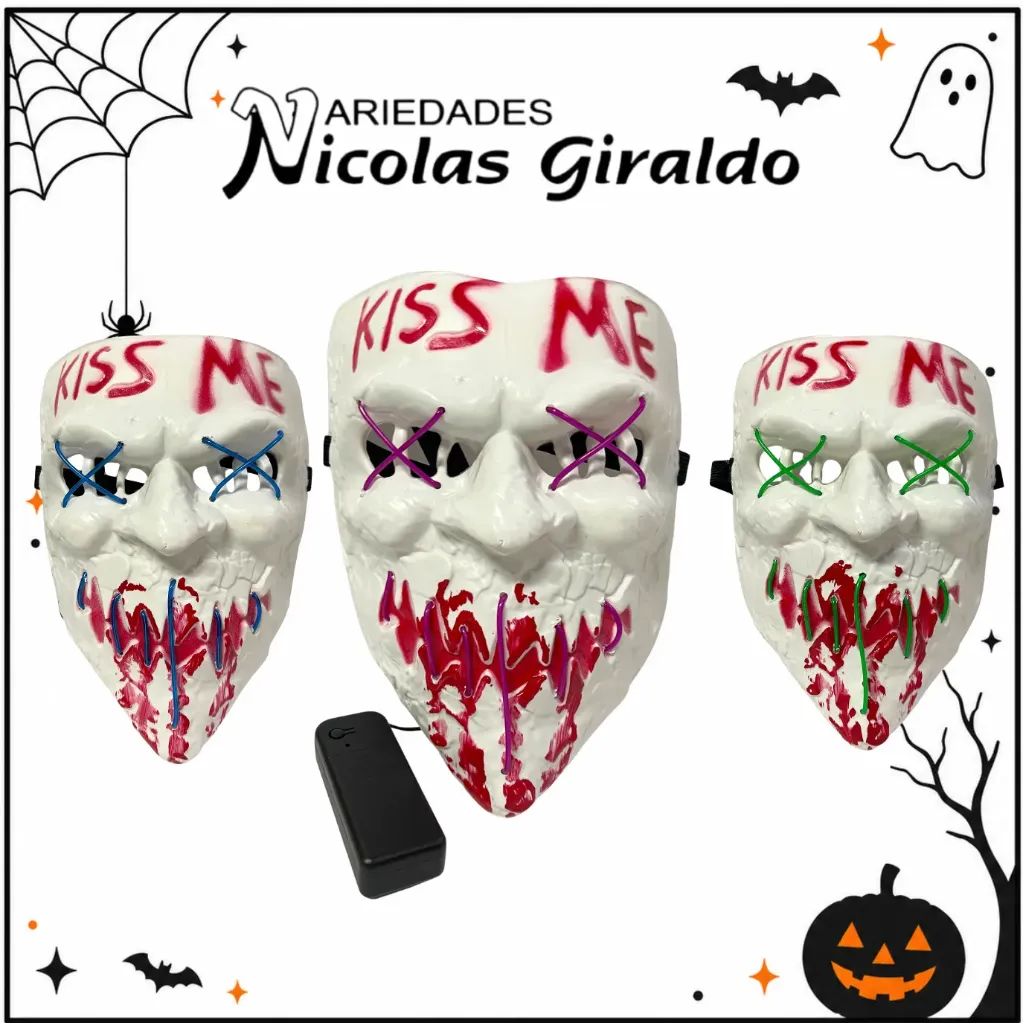 [IF6133] Mascara kiss me con luz halloween