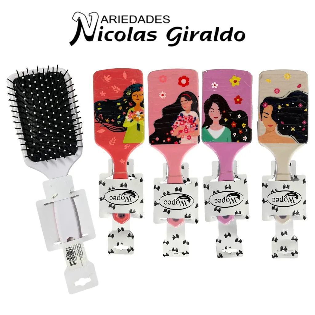 Cepillo peinar salon estampado