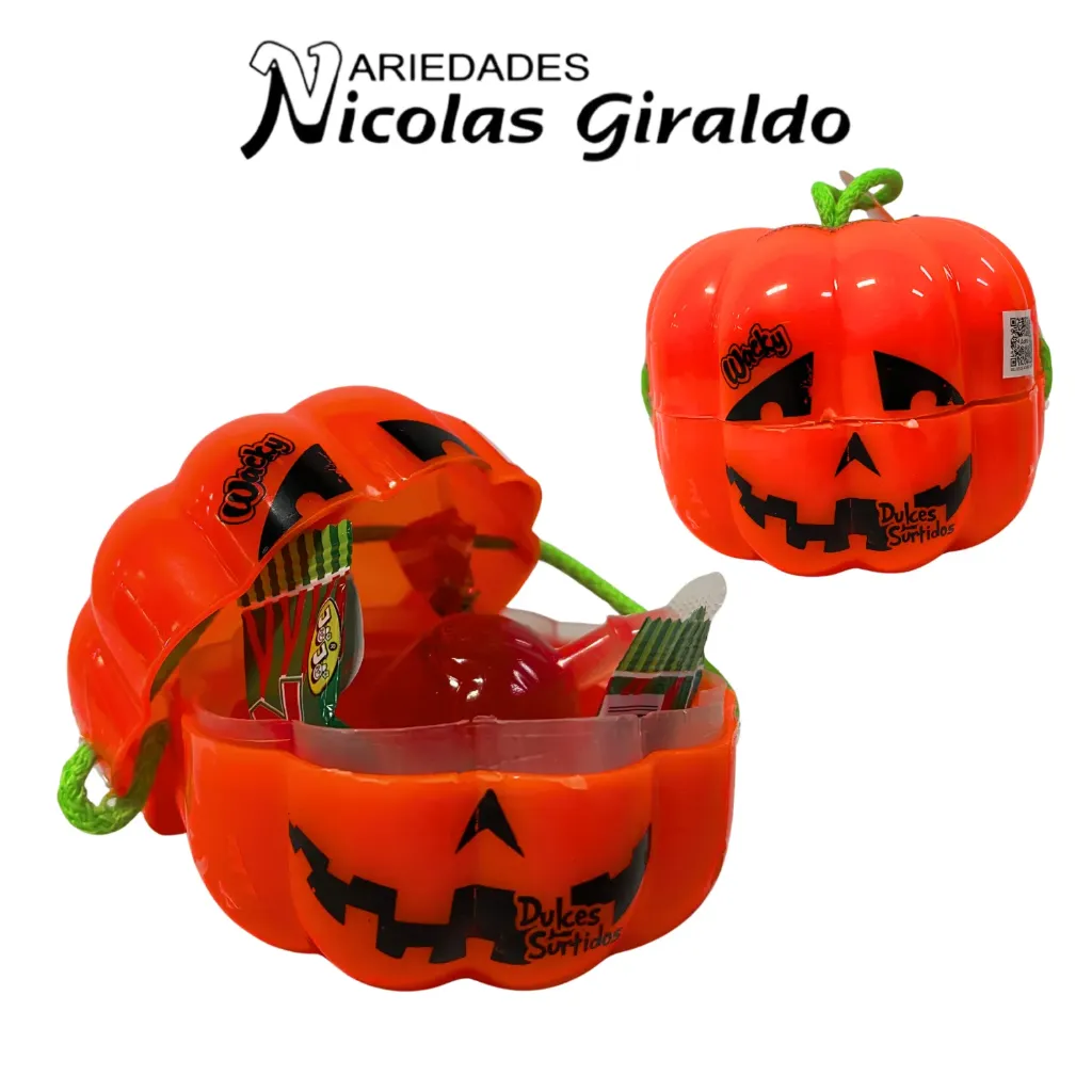 [C37-CH] Dulce halloween estuche calabaza