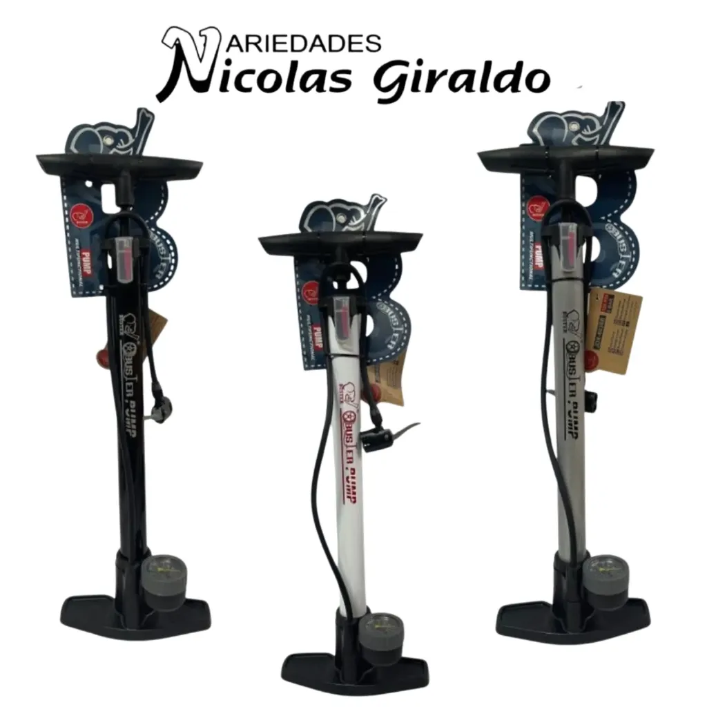 [PTQ1720] Inflador de bicicleta fino extra grande con valvula