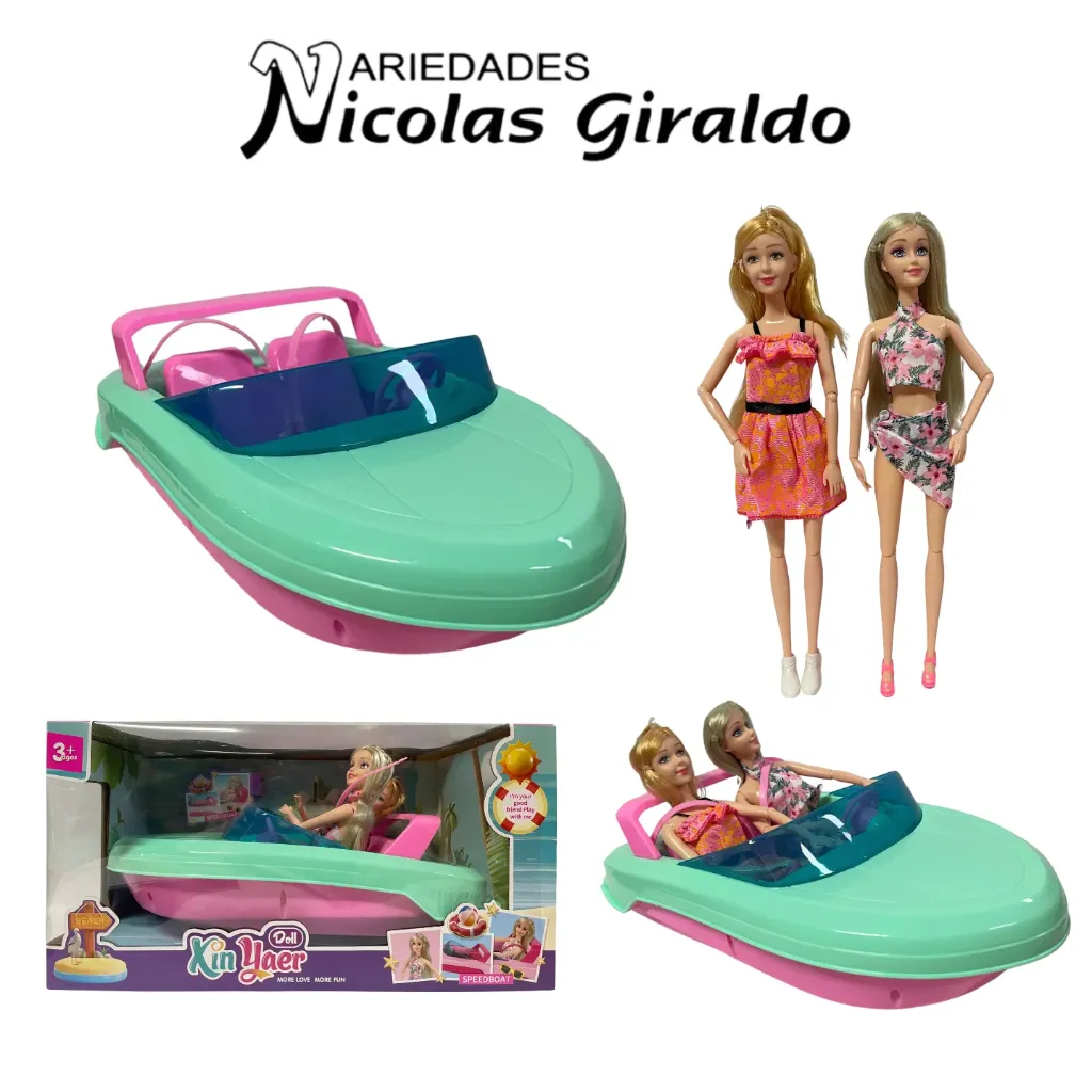 Yate con muñeca accesorios