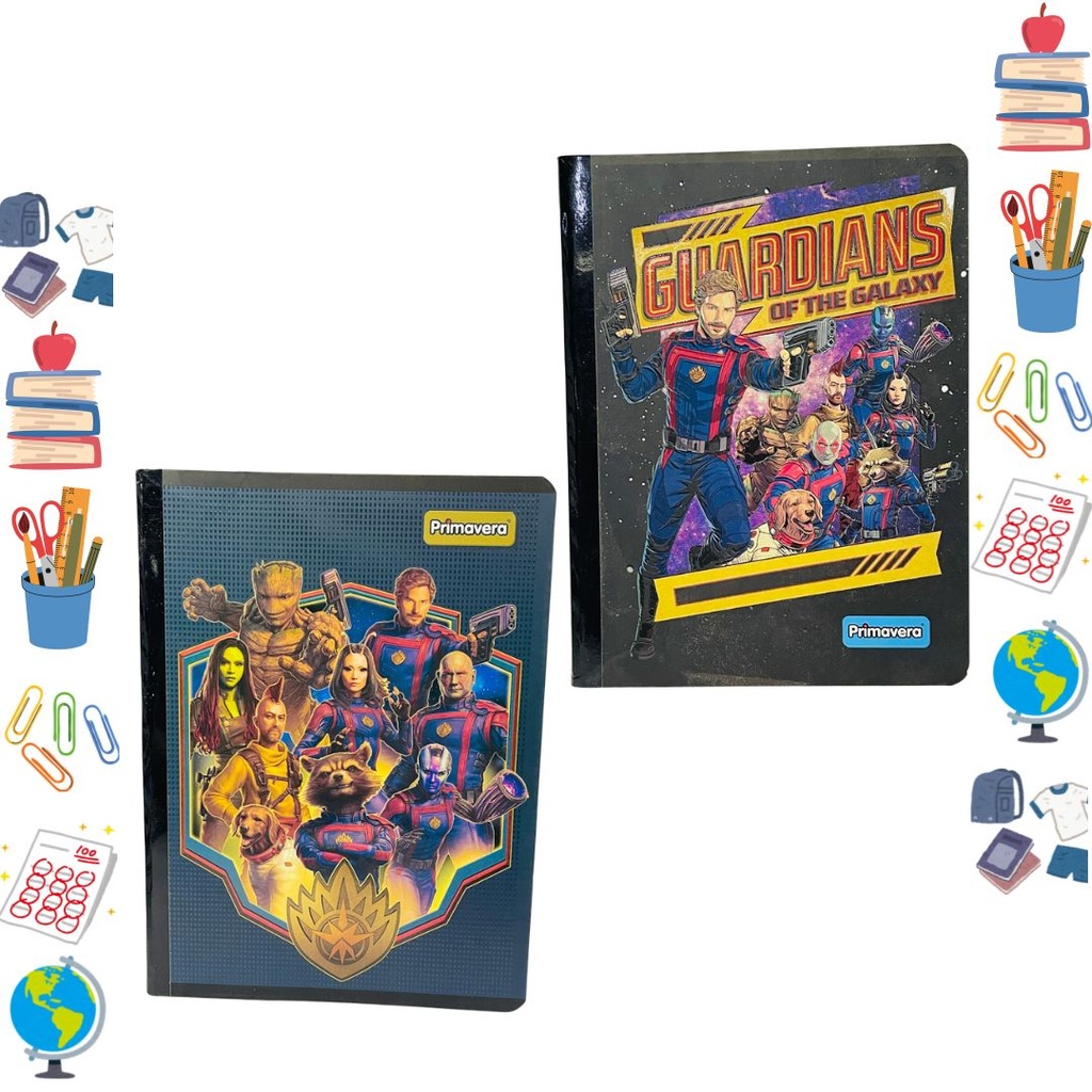 [P1477] Cuaderno cosido primavera 100H rayas guardianes (1477P)