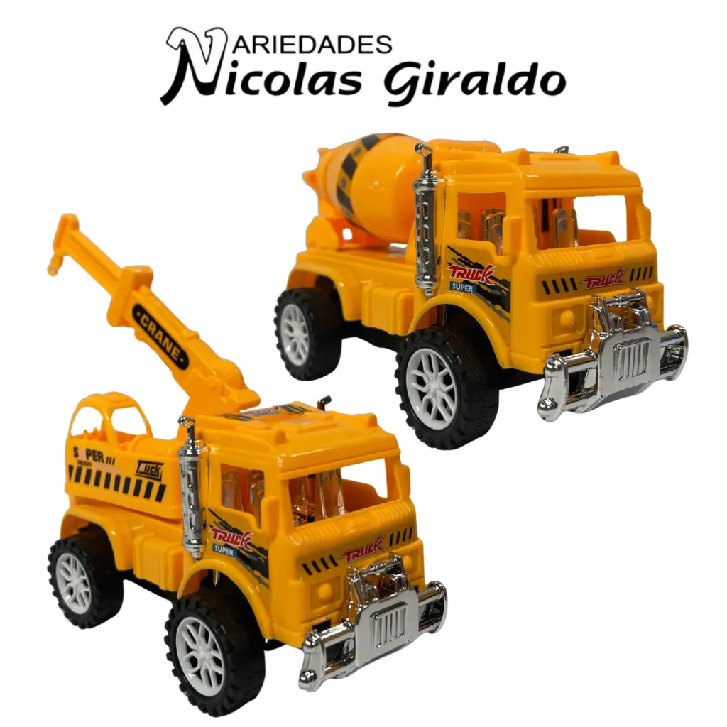 Carro constructor amarillo mediana surtido