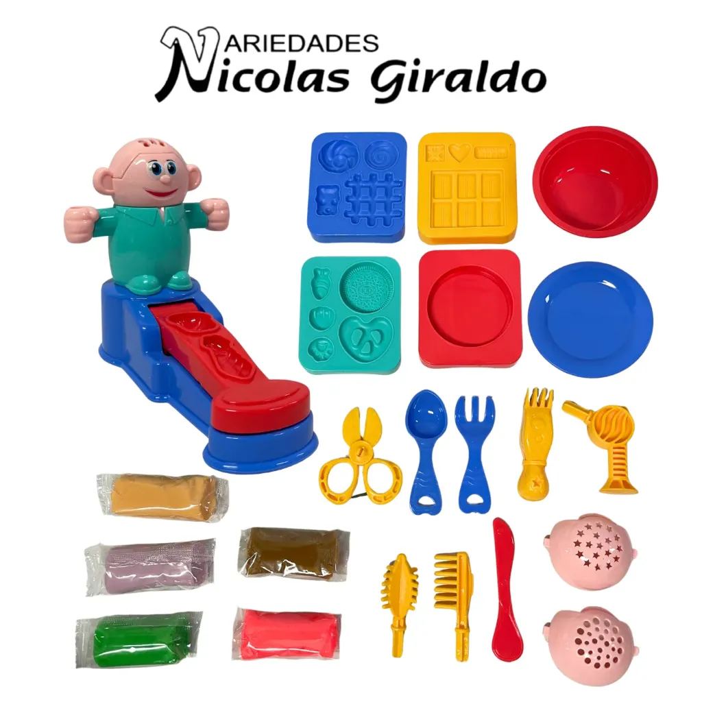 [CA3854] Juego de plastilina con moldes