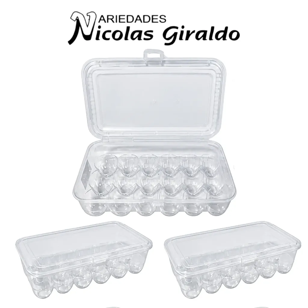 Organizador plastico para 18 huevos