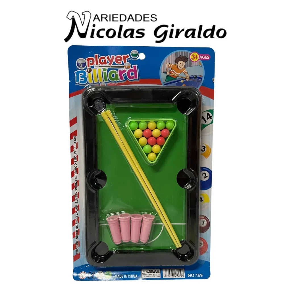 Billar carton pequeño