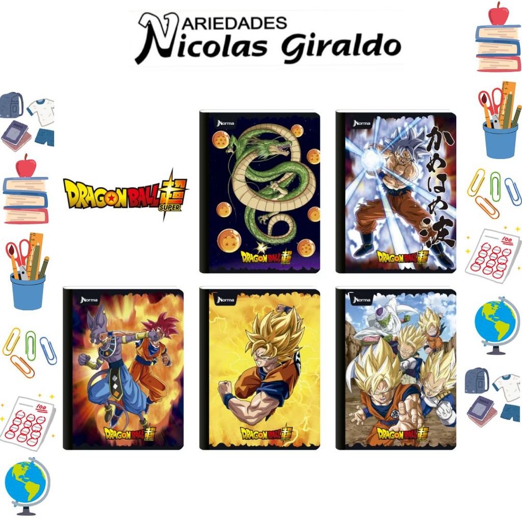 [551131] Cuaderno norma gama media dragonball 100H raya