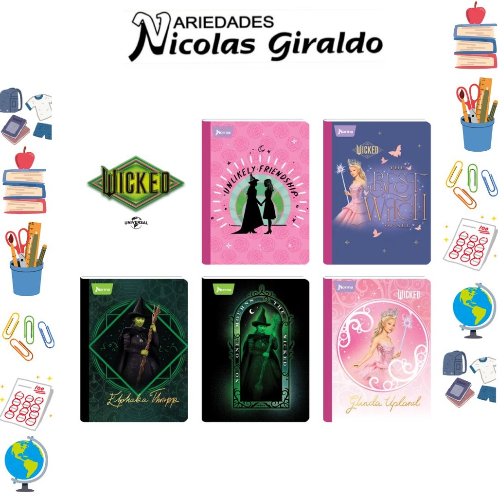 [572526] Cuaderno norma gama media wicked 100H cuadro