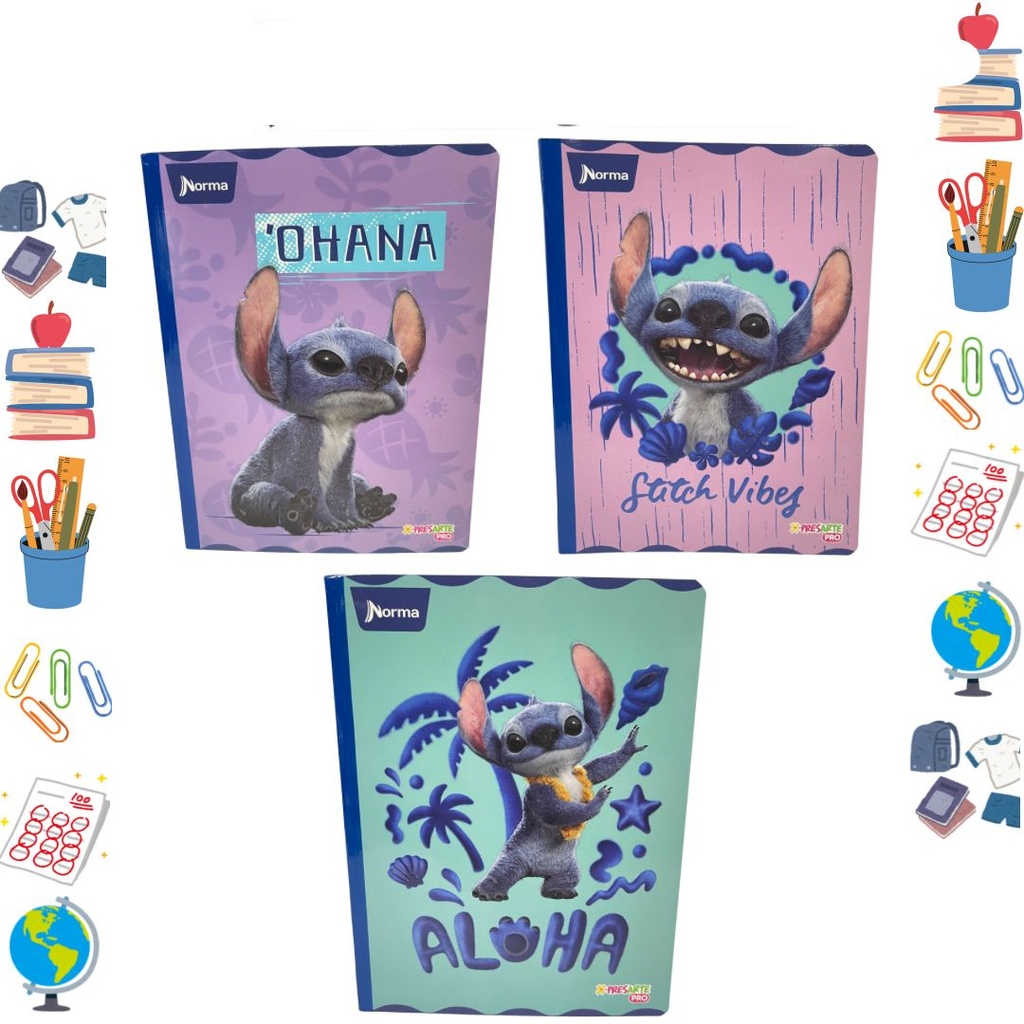 Cuaderno xpresarte cosido licencia 100H raya stitch