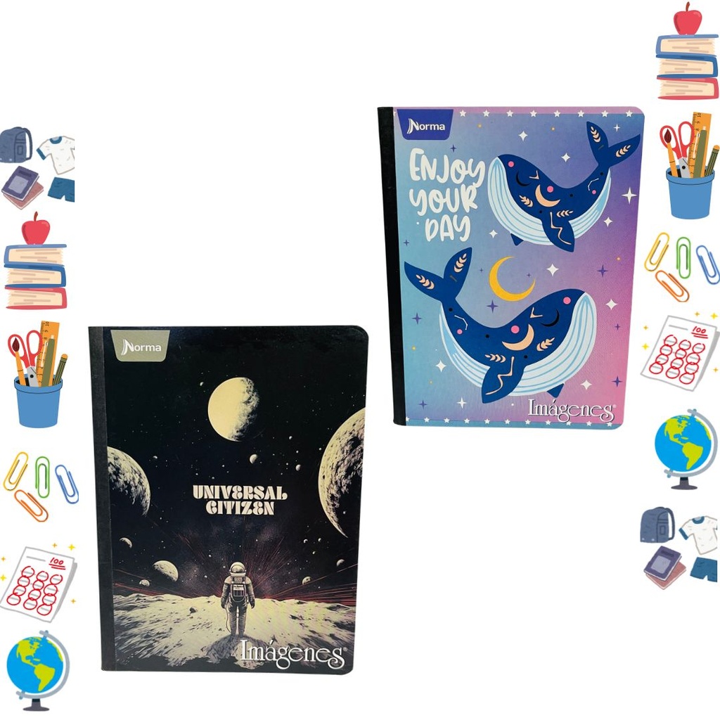 Cuaderno norma cosido economico 100H cuadro