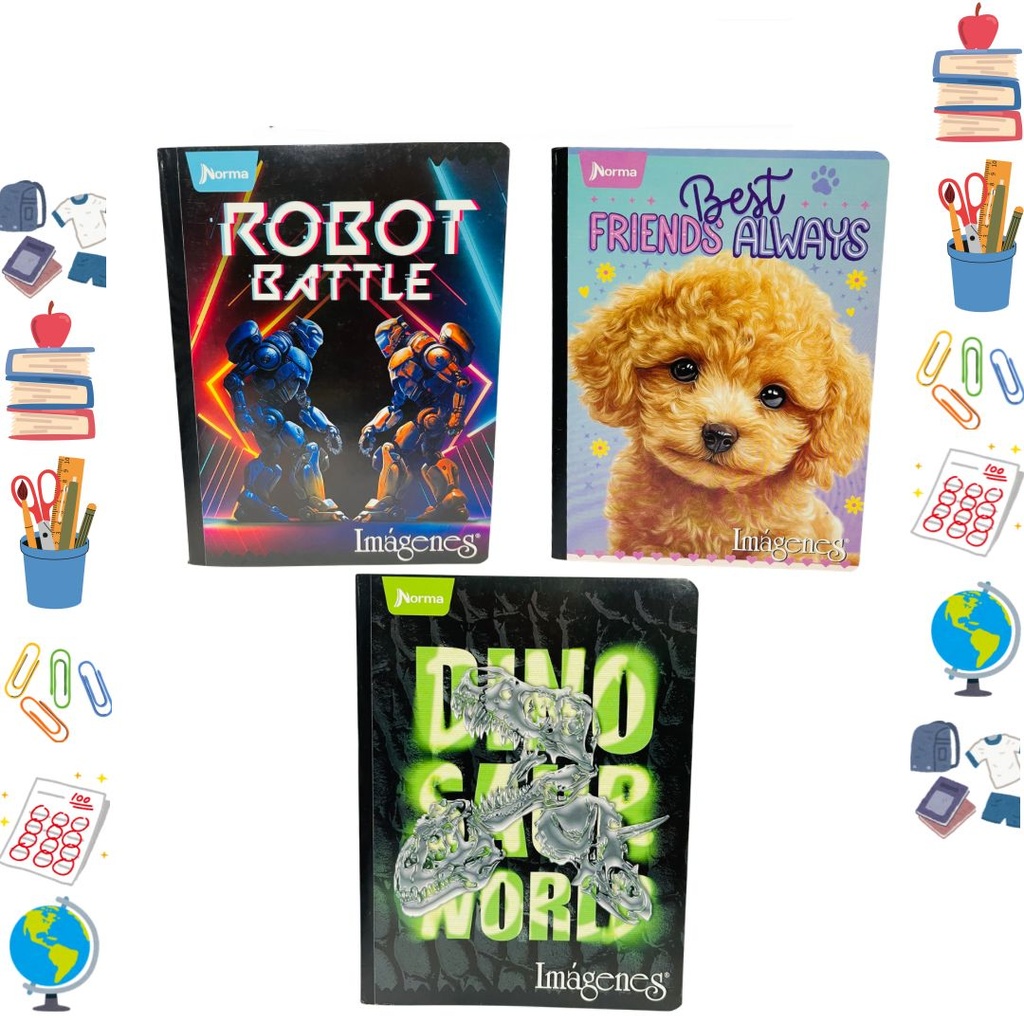 Cuaderno norma cosido economico 100H doble linea