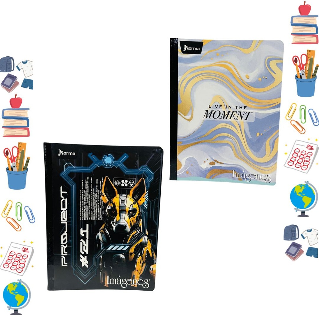 Cuaderno norma cosido economico 50H doble linea