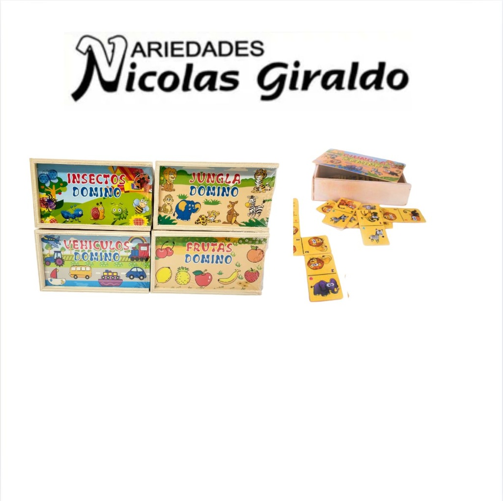 Didactico domino madera surtido 