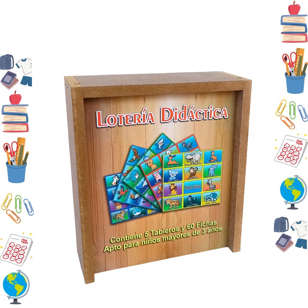 Didactico madera loteria