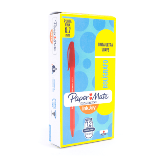 Lapicero kilometrico 100 rojo .7 tapa x12