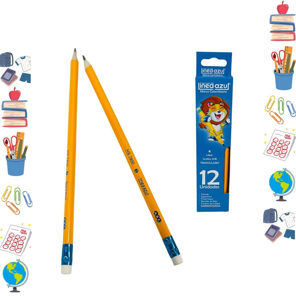 [17262] Lapiz linea azul x12 (UND $583)
