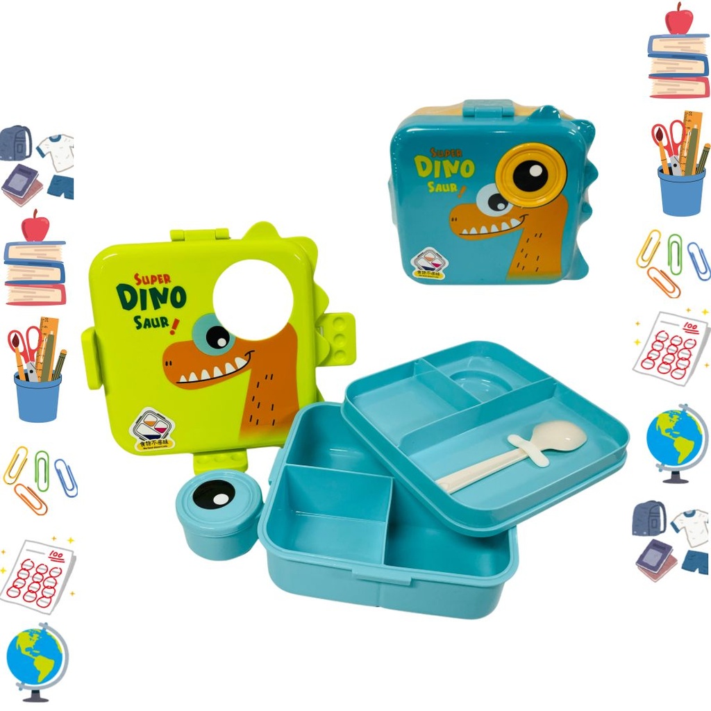 Lonchera plastica dinosaurio