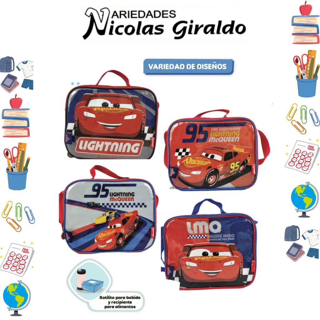 [623-018-1583] Lonchera primavera cars orizontal