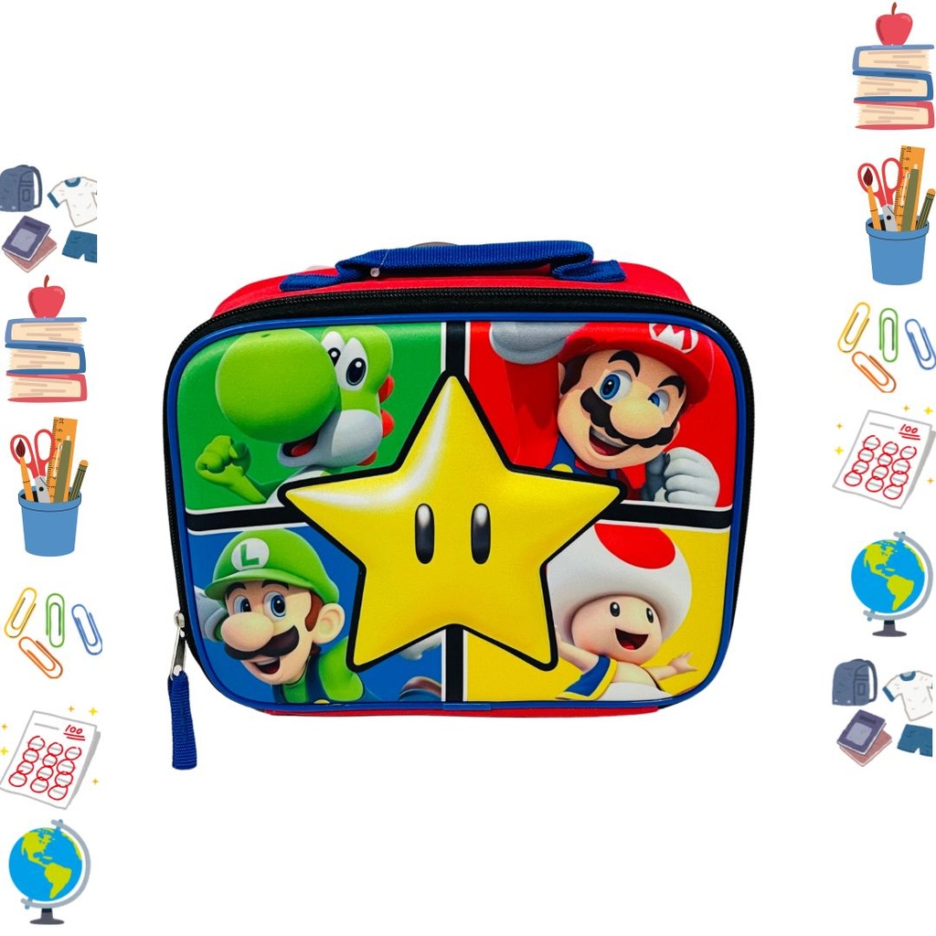 [3584-118-3106] Lonchera primavera mario bros