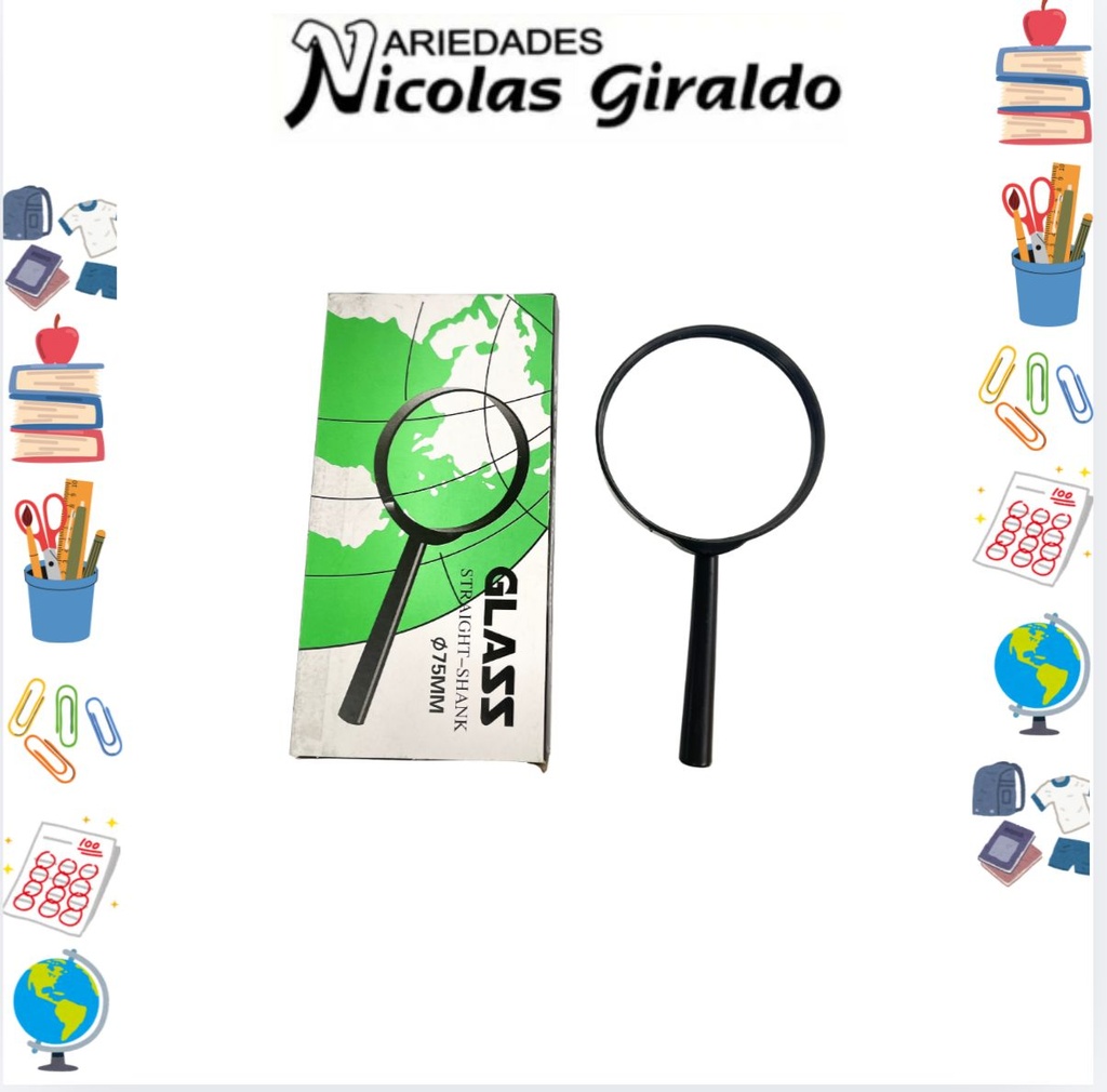 Lupa escolar 75 mm MU315-75MM