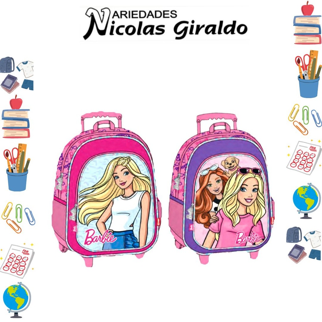 Morral primavera grande ruedas barbie