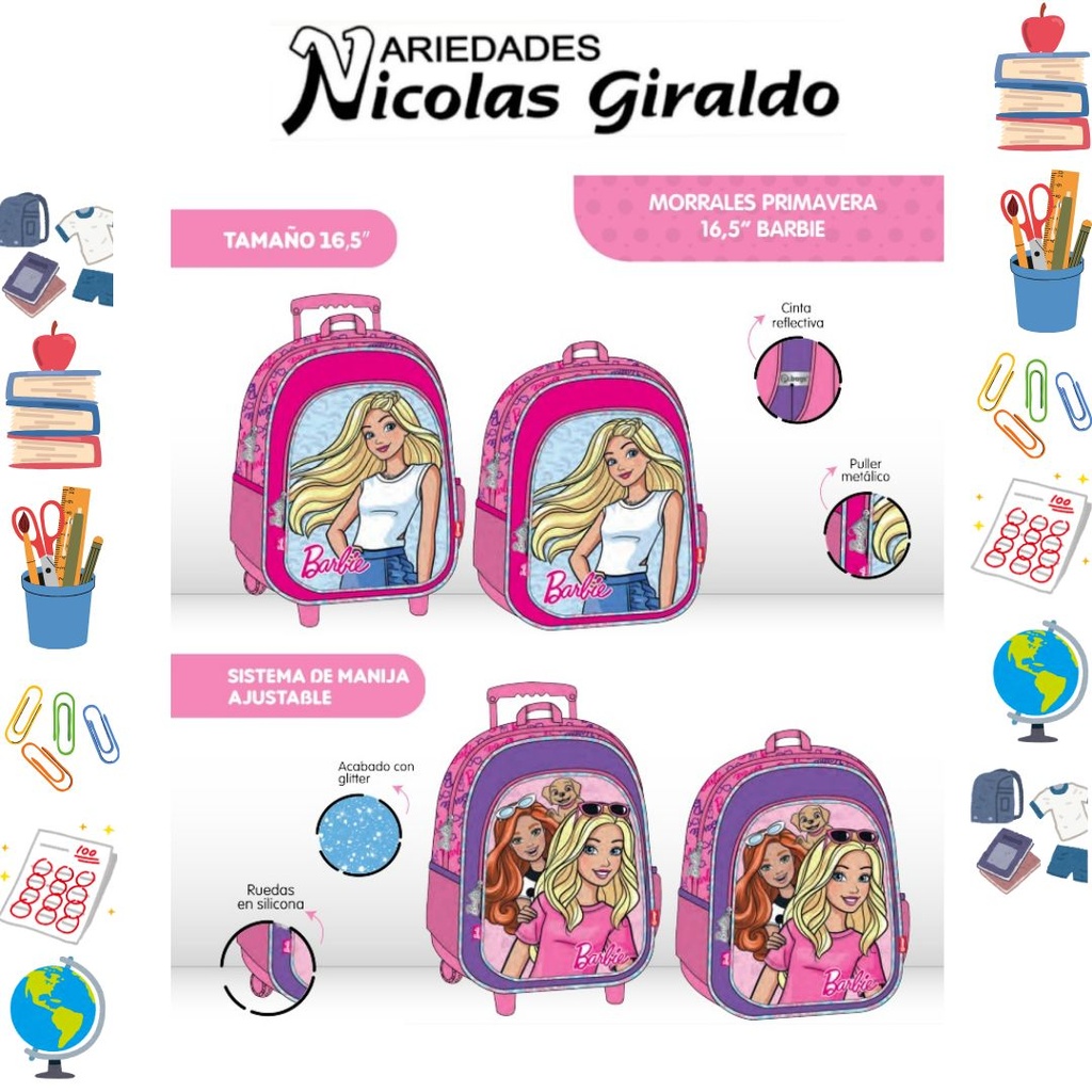 Morral primavera personaje grande barbie