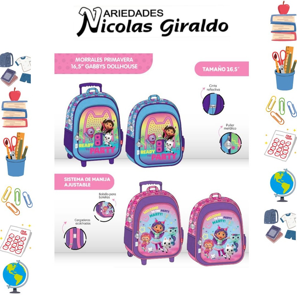Morral primavera personaje grande gabby