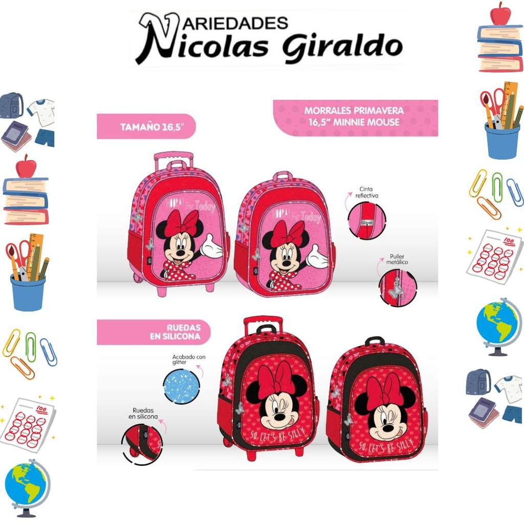 Morral primavera personaje grande minnie