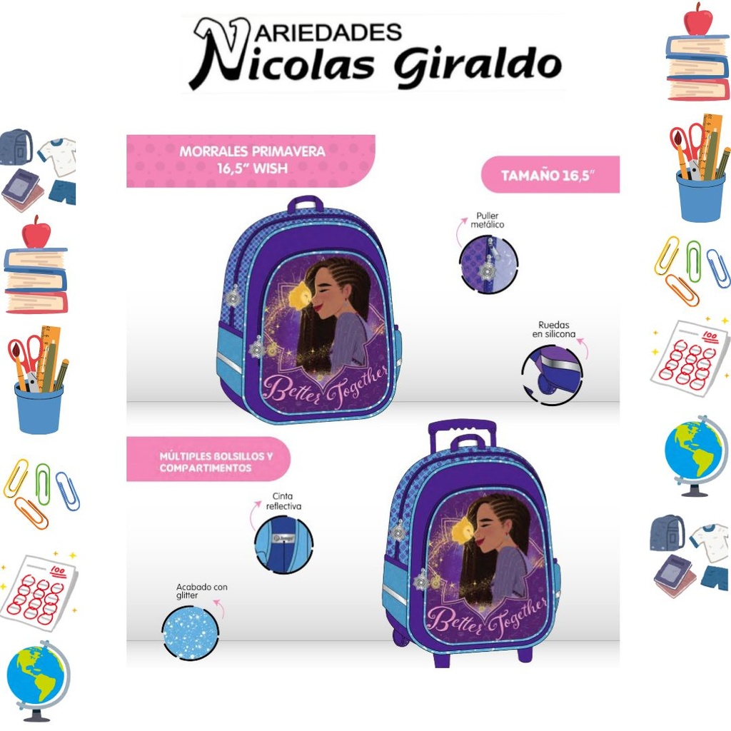 Morral primavera personaje grande wish