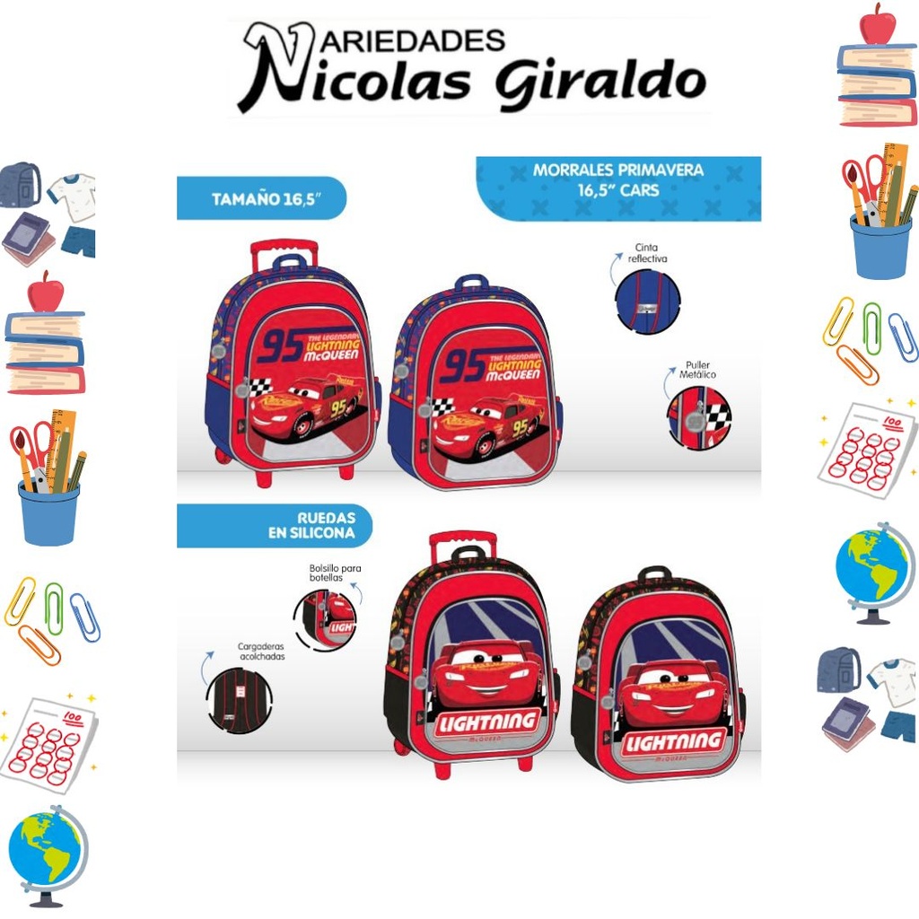 Morral primavera personajes grande cars