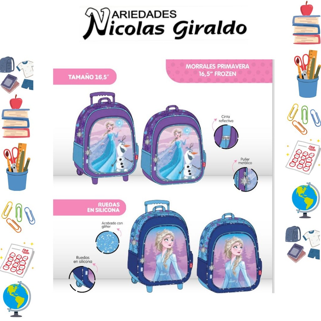 Morral primavera personajes grande frozen