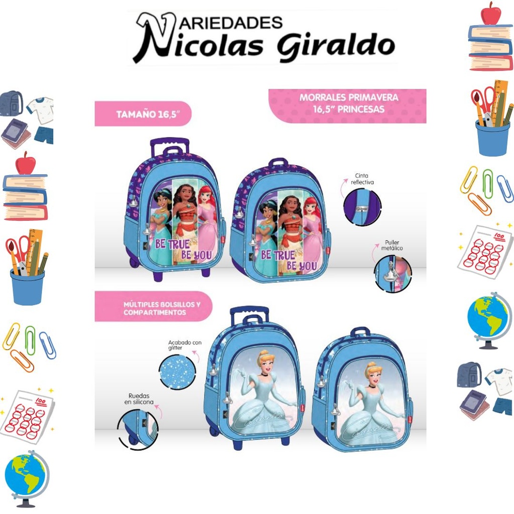 Morral primavera personajes grande princesas