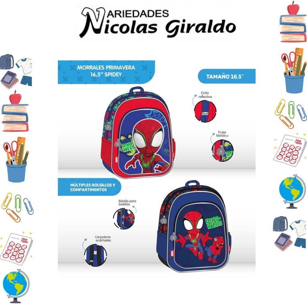 Morral primavera personajes grande spidey