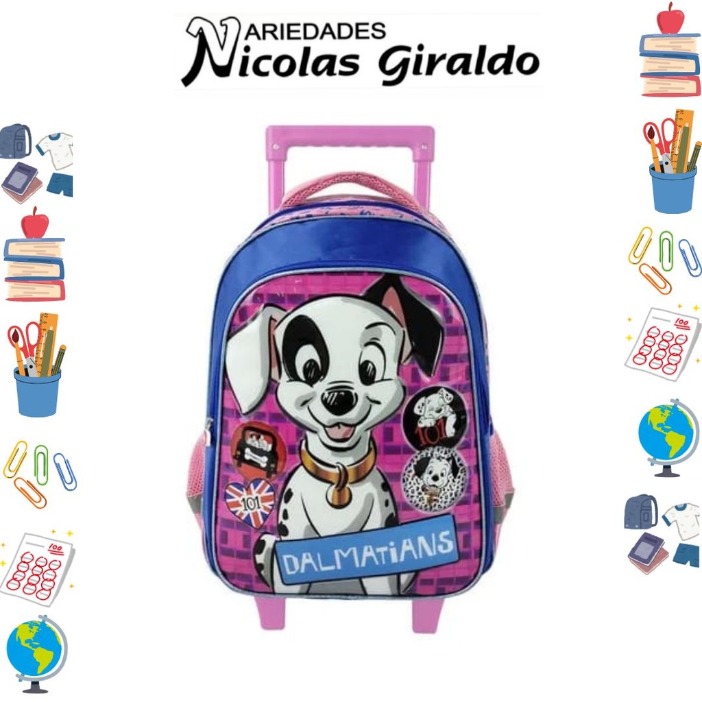 [624-018-2050] Morral primavera ruedas grande clasicos disney niña