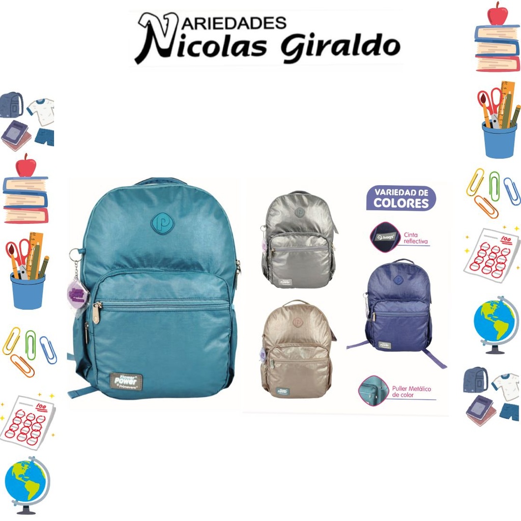 Morral primavera dama metalizado