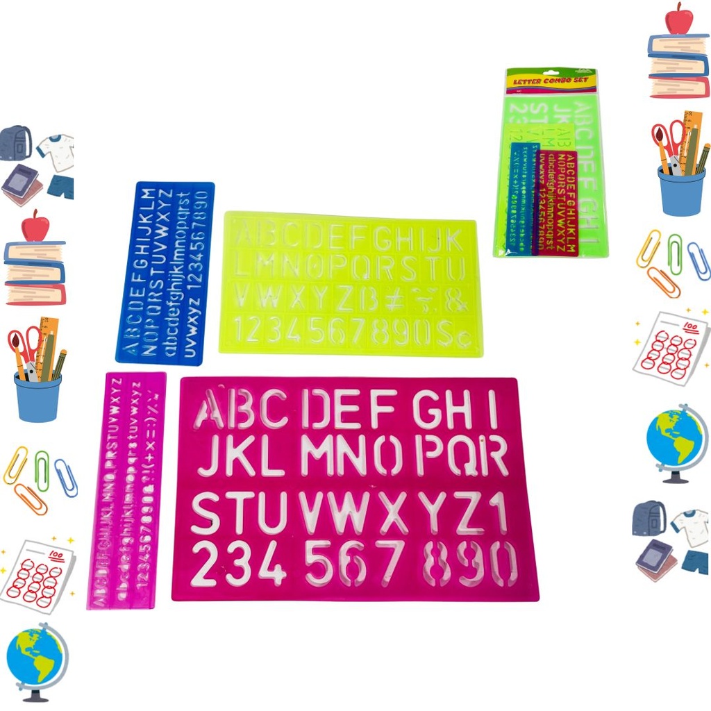 [PT22284] Plantilla letra eterna x4
