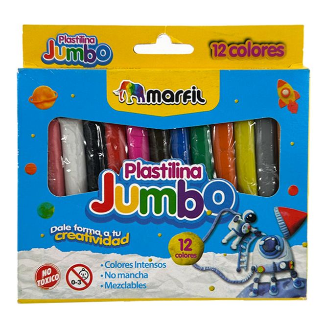 Plastilina marfil jumbo x12