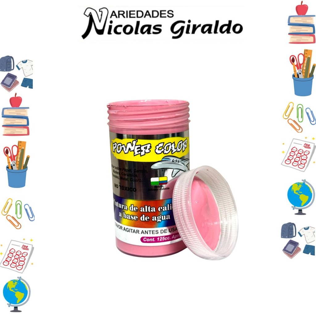 [1001257] Vinilo power color x125 cc rosado
